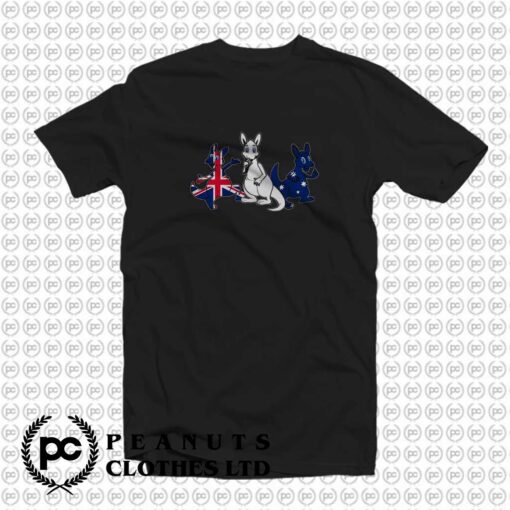 Cute Kangaroo Australia Flag