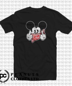 Mickey Mouse Gangster Middle Finger