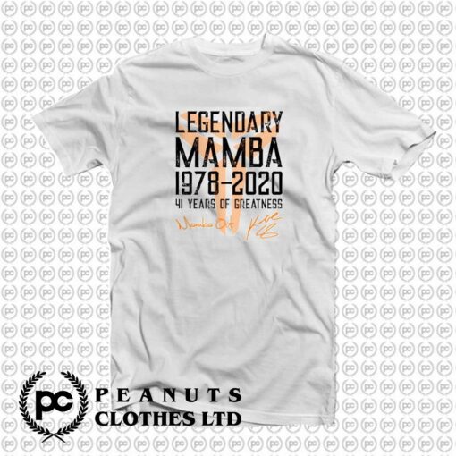 Legendary Mamba Kobe Bryant y