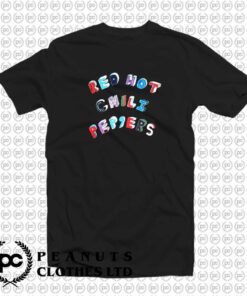 Red Hot Chili Peppers Colorful Block Letters i