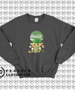 St Patrick’s Day Baby Yoda Hugging Coca Cola j