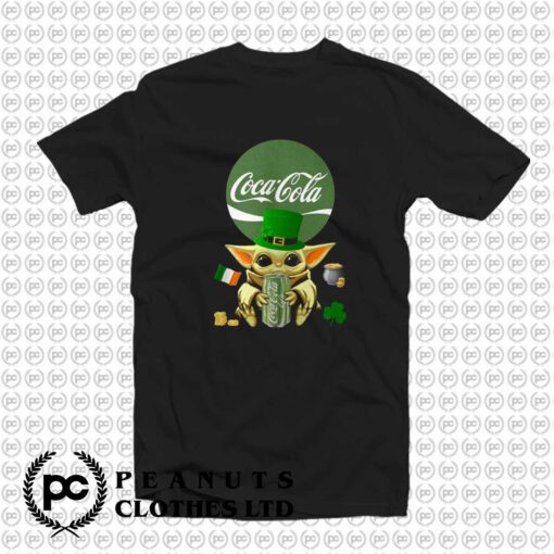 St Patrick’s Day Baby Yoda Hugging Coca Cola u