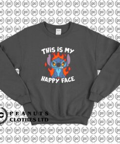 Stitch Happy Face Angry On Fire Stitch Disney s