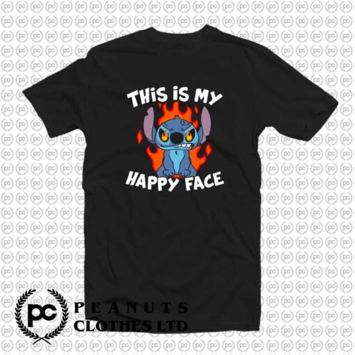 Stitch Happy Face Angry On Fire Stitch Disney x