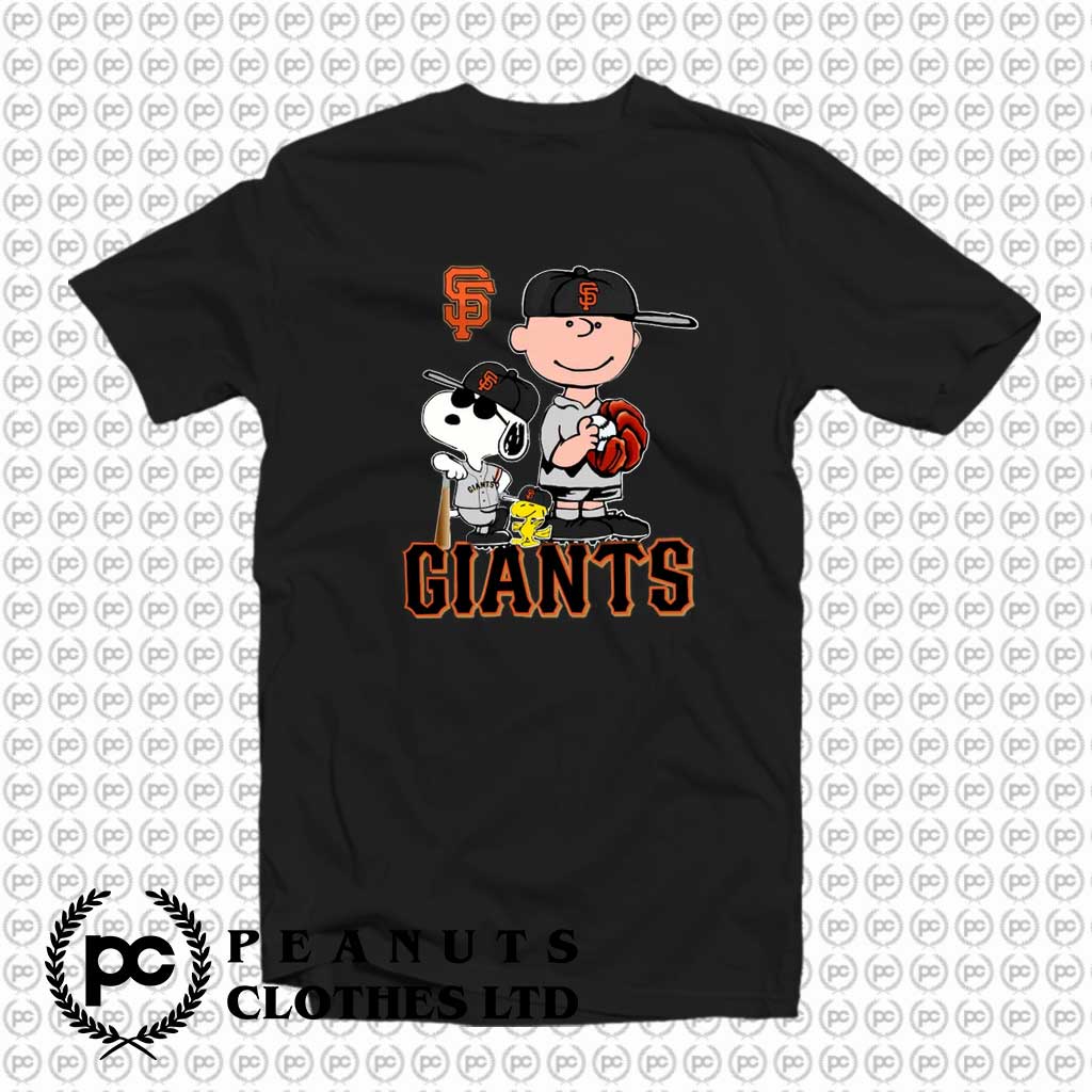 Get Order Baseball Giants The Peanuts Team Snoopy T-Shirt On Sale