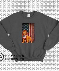 Disney Simba With American Flag Scarf f