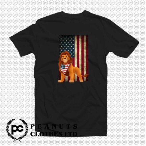 Disney Simba With American Flag Scarf x