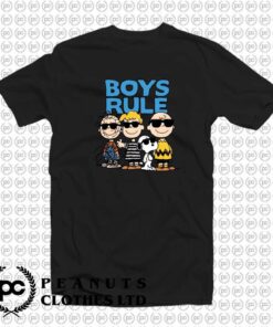 Funny Peanuts Gang Boys Rule Snoopy k