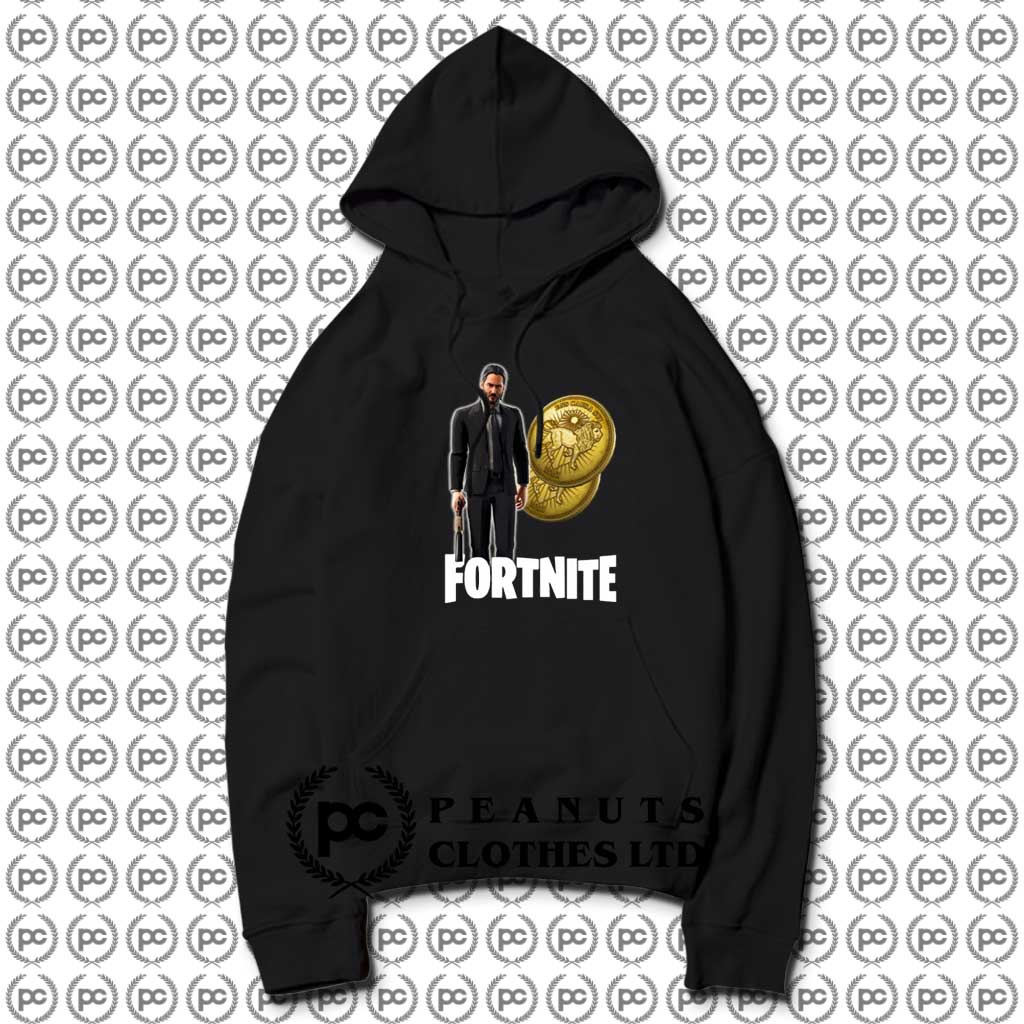 Get Gold Coin Ens Causa Sui Fortnite John Wick Hoodie Custom Design - john wick roblox shirt