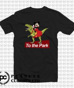 Mickey Mouse Riding T Rex To The Park z