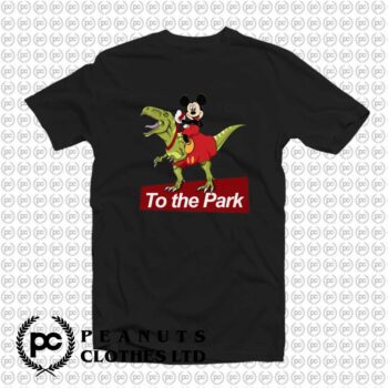 Mickey Mouse Riding T Rex To The Park z