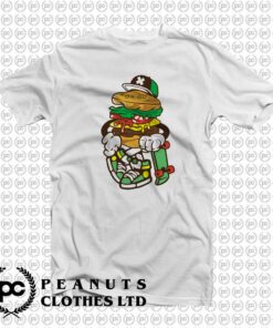 Cool Skateboarding Burger Funny o