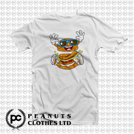 Happy Burger Fast Food Cartoon O