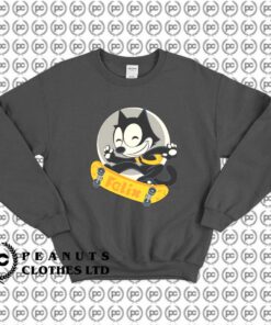 Felix the Cat Playing Skateboard f