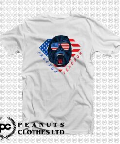 Freedom Gorilla American Flag oi