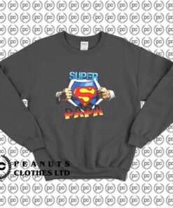 Super Papa Superman Logo Funny x