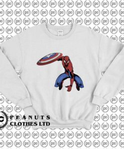 Spiderman Holding Captain America Shield O