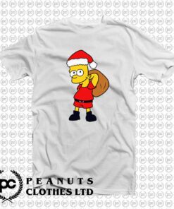 Christmas Bart Simpson With Santa Hat