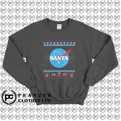 Christmas Santanaut Nasa Logo Parody l