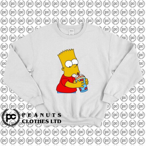 Cute Bart Simpson Drinking Juice ml