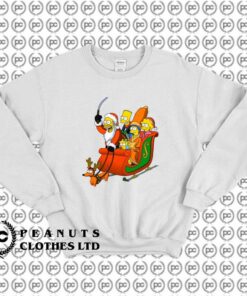 Simpsons Christmas Family On A Sleigh l