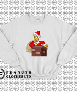 Simpsons Christmas Homer Santa Climbs l