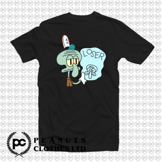 Get Buy Squidward Tentacles Loser Vintage T Shirt On Sale - squidward shirt roblox id