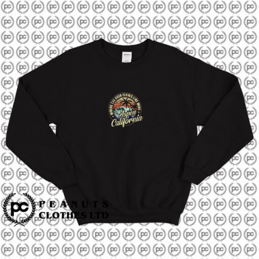 Aspen California Where The Beer Flows Sweatshirt