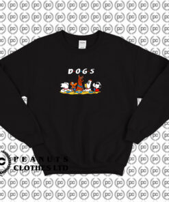 Dogs Squad Scooby doo Snoopy Pluto Friends Parody Sweatshirt