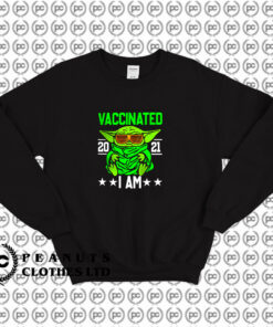 Funny Baby Yoda Vaccination Quarantine Sweatshirt