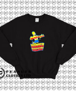 Homer Simpson Fire Guitar Sweatshirt