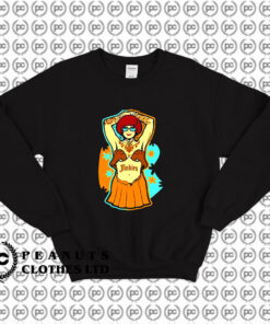 Jinkies And Scooby Doo Velma Tatoo Sweatshirt