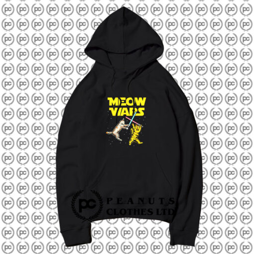 Meow Wars Space Cat Kitten Hoodie