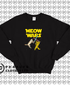 Meow Wars Space Cat Kitten Sweatshirt