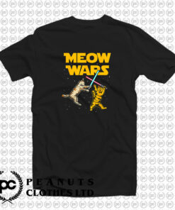 Meow Wars Space Cat Kitten T Shirt