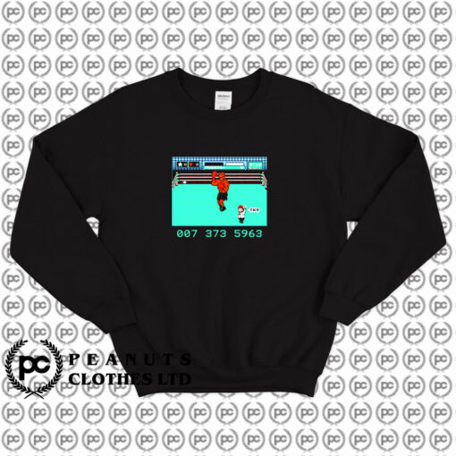 Mike Tysons Punch out Retro Video Game Sweatshirt