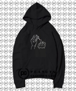 Nail Polish Middle Finger Hoodie