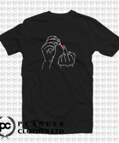 Nail Polish Middle Finger T Shirt