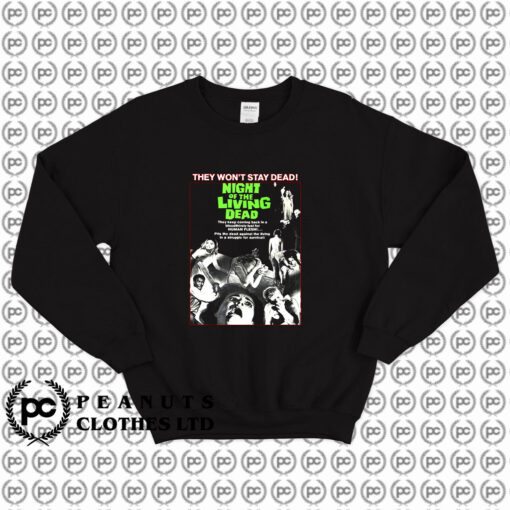 Night of the Living Dead Classic Horror Sweatshirt