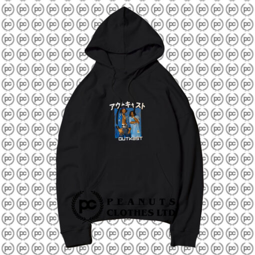 Outkast Katakana Blue Box Hip Hop Rap Hoodie