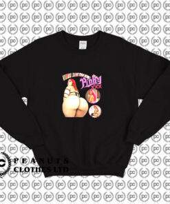 Pinky XXX Big Booty Black Sweatshirt