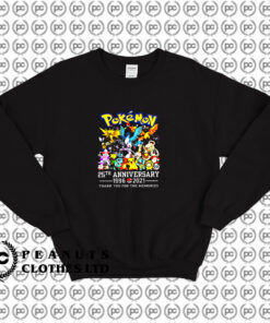 Pokemon 25th Anniversary Characters Sweatshirt