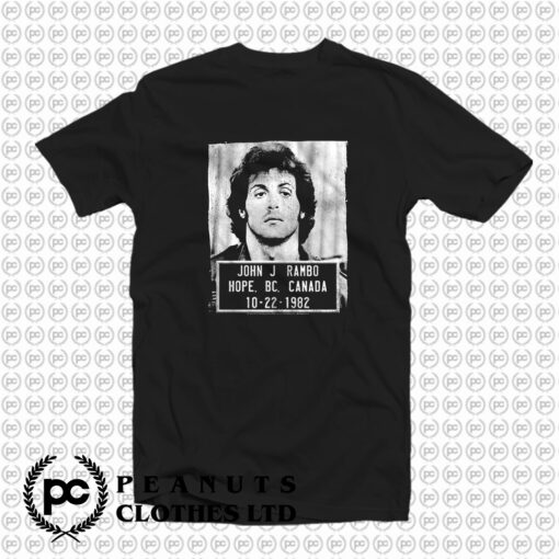 Rambo First Blood Mugshot T Shirt