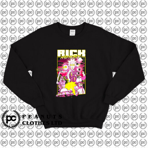 Rick And Morty Action Movie Poster Sweatshirt