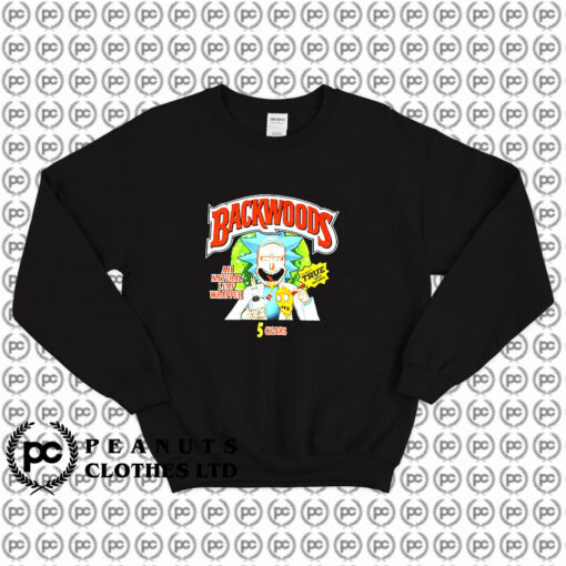 Rick Morty Backwoods All Natural Leaf Sweatshirt