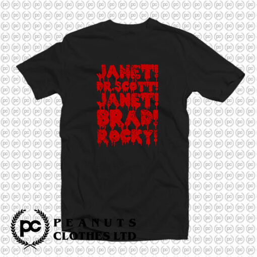 Rocky Horror Janet Brad T Shirt