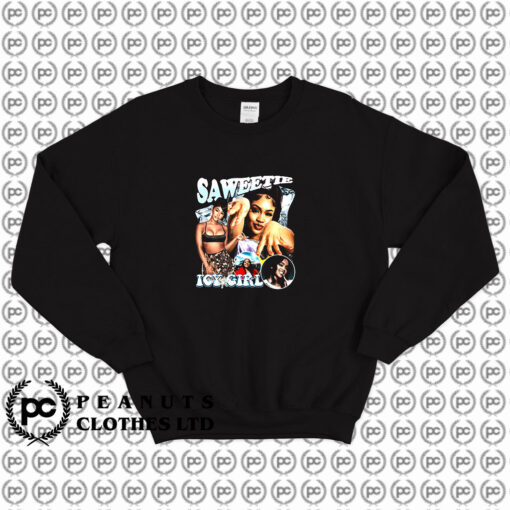 Saweetie Icy Girl Black Sweatshirt