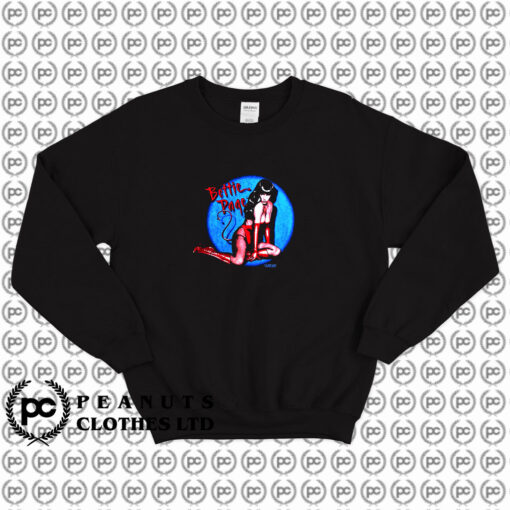 Vintage 1999 Bettie Paige Devil Pin Up Sweatshirt