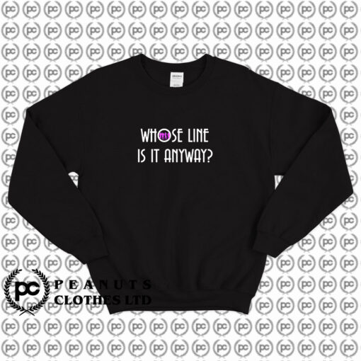 Whos Line Is It Anyways Retro Tv Show Sweatshirt