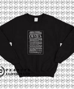 Witch Hunt Devils Letter Sweatshirt